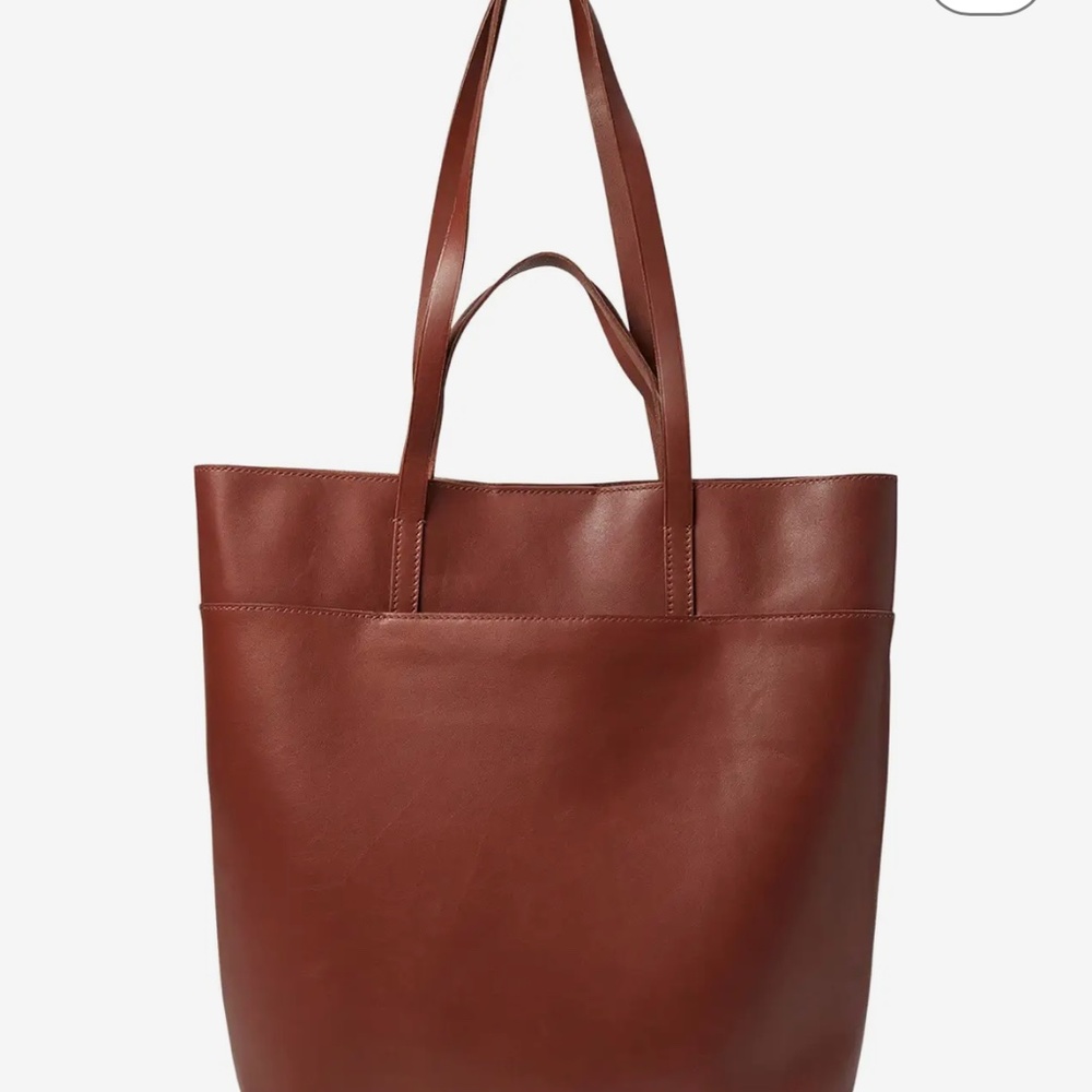 Madewell Essential Leather Tote in Warm Cinnamon